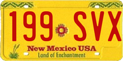 NM license plate 199SVX