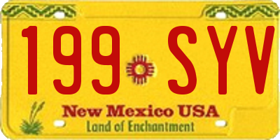 NM license plate 199SYV