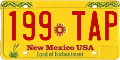 NM license plate 199TAP