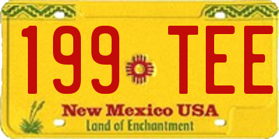 NM license plate 199TEE