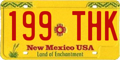 NM license plate 199THK