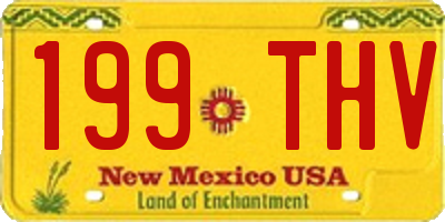 NM license plate 199THV