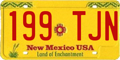 NM license plate 199TJN