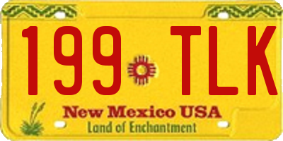 NM license plate 199TLK