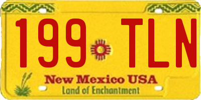 NM license plate 199TLN