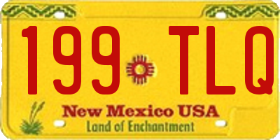 NM license plate 199TLQ