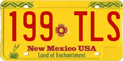 NM license plate 199TLS