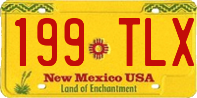 NM license plate 199TLX