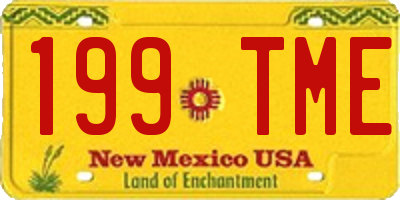 NM license plate 199TME