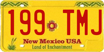 NM license plate 199TMJ