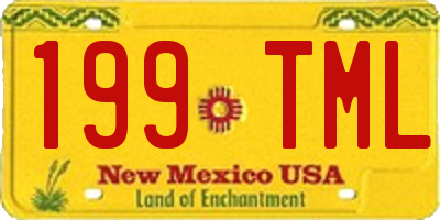 NM license plate 199TML