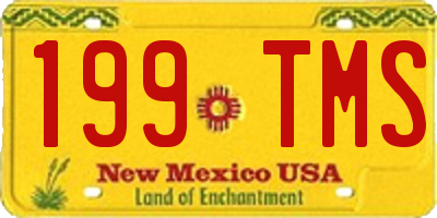 NM license plate 199TMS