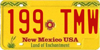 NM license plate 199TMW