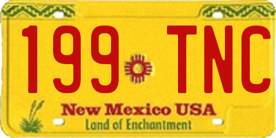 NM license plate 199TNC