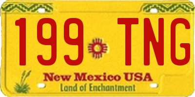 NM license plate 199TNG
