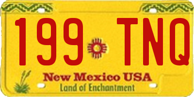 NM license plate 199TNQ