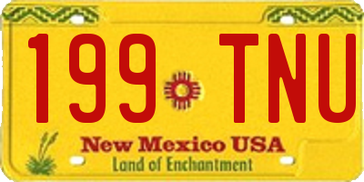 NM license plate 199TNU