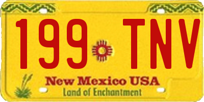 NM license plate 199TNV