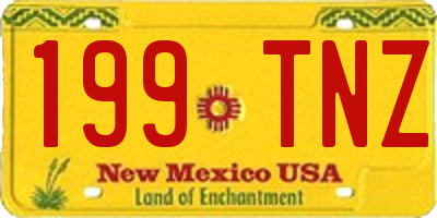 NM license plate 199TNZ