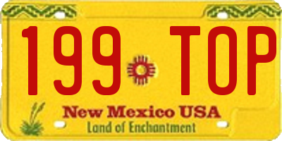 NM license plate 199TOP