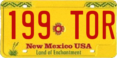 NM license plate 199TOR