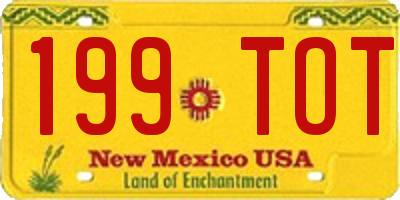 NM license plate 199TOT