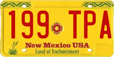 NM license plate 199TPA