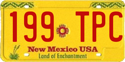 NM license plate 199TPC