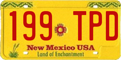 NM license plate 199TPD