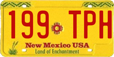 NM license plate 199TPH
