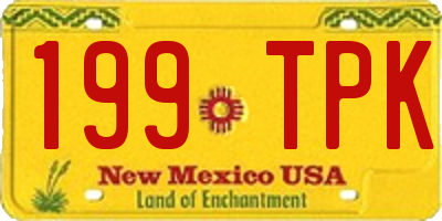 NM license plate 199TPK