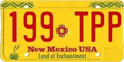 NM license plate 199TPP