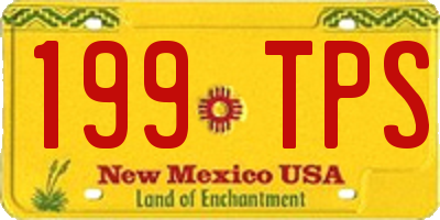 NM license plate 199TPS
