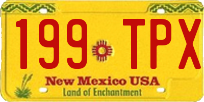 NM license plate 199TPX