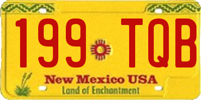 NM license plate 199TQB