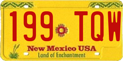 NM license plate 199TQW