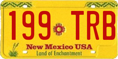 NM license plate 199TRB