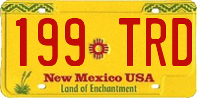 NM license plate 199TRD