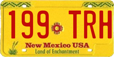 NM license plate 199TRH