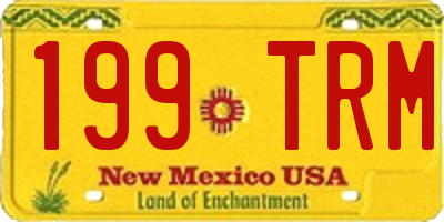 NM license plate 199TRM