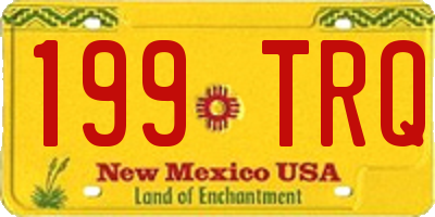 NM license plate 199TRQ