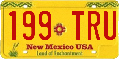 NM license plate 199TRU