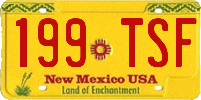 NM license plate 199TSF