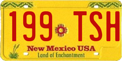 NM license plate 199TSH