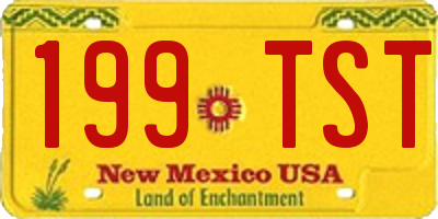NM license plate 199TST