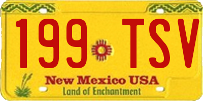 NM license plate 199TSV