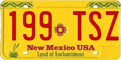 NM license plate 199TSZ
