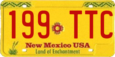NM license plate 199TTC