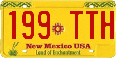 NM license plate 199TTH