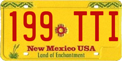 NM license plate 199TTI